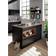 Stella Trading Jazz Modern Kitchen Island Black Bord