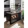 Stella Trading Jazz Modern Kitchen Island Black Tisch