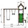 Jungle Gym Totem play tower with Swing & Slide