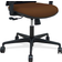 P&C Yunquera Dark Brown Office Chair 110cm