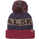 Sealskinz Foulden Bobble Hat - Navy Blue/Red/Grey