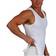 Insta Slim Men Side Zipper Muscle Tank Top - White