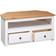 BERKFIELD HOME Panama Range White/Natural TV Bench 93x49cm