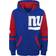 Outerstuff Youth Royal New York Giants Colorblock Full-Zip Hoodie