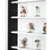 Homcom 5 Tier Black & White Wall Shelf 80cm