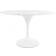 Fusion Living Tulip White Dining Set 120x120cm