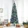 Homcom Prelit Pencil Artificial Slim Green Christmas Tree 152.4cm