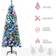 Homcom Prelit Pencil Artificial Slim Green Christmas Tree 152.4cm