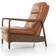 AllModern Karra Cognac/Red Brown Armchair 39.8"