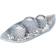 Relaxdays Atmospheric Table Decoration Gray Fyrfadsstage 4cm 3stk