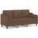 vidaXL Fabric Brown Canapé 198cm Canapé 3 Places