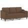 vidaXL Fabric Brown Soffa 198cm 3-sits