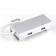 Nordic 1 to 7 C Aluminum Docking Station 1xHDMI 4K 30Hz 1xRJ45 Giga Ethernet 2xUSB 3.1 5Gbp 1x USB C PD87W 1xSD/TF card reader silver