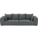 Uno London Anthracite Sofa 316cm 3-Sitzer