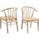 Act Nordic Cassandra Natural White Paper and White Pigmented Oak Kitchen Chair 83cm 2pcs