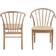 Act Nordic Cassandra Natural White Paper and White Pigmented Oak Kitchen Chair 83cm 2pcs
