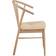 Act Nordic Cassandra Natural White Paper and White Pigmented Oak Kitchen Chair 83cm 2pcs