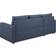 Sacramento Sofa Bed With Chaise Blue Sofa 218cm 3 Seater