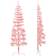 vidaXL Slim Pink Christmas Tree 120cm