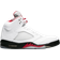 Nike Air Jordan 5 Retro M - White/Fire Red/Black