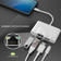 Nordic LGN-108 Lightning - USB A 3.1/RJ45/HDMI/USB C PD Adapter M-F