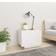 vidaXL 3082771 White High Gloss Sengebord 35x100cm
