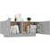 vidaXL 3082769 Concrete Grey Sängbord 35x100cm