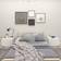 vidaXL 3082765 White Sengebord 35x100cm