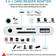 Nordic LGN-106 Lightning - USB A 3.1/3.5mm/TF/SD/USB C PD Adapter