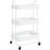 vidaXL 335866 White Trolley Table 34x43cm