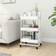 vidaXL 335866 White Rullbord 34x43cm