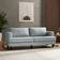 HOME DETAIL Couch Living Pale Blue Sofa 194cm 3 Seater