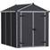 Canopia by Palram Rubicon 6x8 Dark Grey Plastic Shed (Área de construcción 4.2 m²)