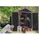 Canopia by Palram Rubicon 6x8 Dark Grey Plastic Shed (Building Area 4.2 m²)