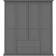 Furniture To Go Paris Matt Grey Wardrobe 181.4x200.6cm