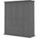 Furniture To Go Paris Matt Grey Wardrobe 181.4x200.6cm