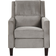 Beliani Velvet Recliner Grey Poltrona 97cm