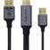 Nordic HMDP-130 Displayport 1.2 - HDMI 2.0/USB A Power M-M 3m