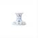 Royal Copenhagen Musselmalet Riflet White/Blue Värmeljuslykta 7.5cm