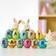 Joyin Bunny Carrots with The Word Multicolour Easter Decoration 11.4cm
