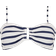 Milly Nautical Stripe Bikini Top - Navy/White