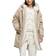 River Island Faux Fur Lining Parka Coat - Cream