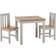 SECONIQUE P9W22ZD Grey/Oak Dining Set 80x80cm 3pcs