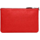 Coach Small Wristlet - Polished Pebble Leather/Silver/Sport Red