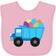 Inktastic Easter Egg Truck Baby Bib