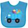 Inktastic Easter Egg Truck Baby Bib