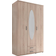 Stella Trading Oval Mirror Brown Garderobeskab 120x195cm