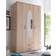 Stella Trading Oval Mirror Brown Garderobeskab 120x195cm