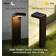 Enchanted Spaces Modern Solar Bronze Pole Lighting 15" 2