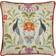 Evans Lichfield Chatsworth Peacock Cushion Cover Red, Natural (43x43cm)